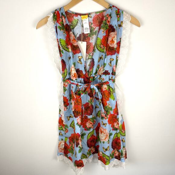 Agua Bendita Tunic Swim Cover Up In Bendito Rosal Size Medium New - Picture 3 of 16